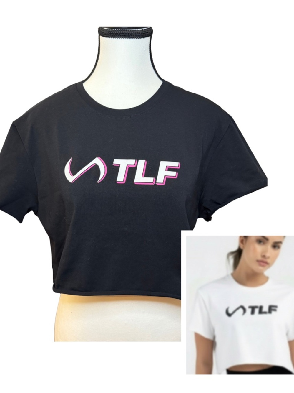 BNWT TLF Cropped Short Sleeve Top